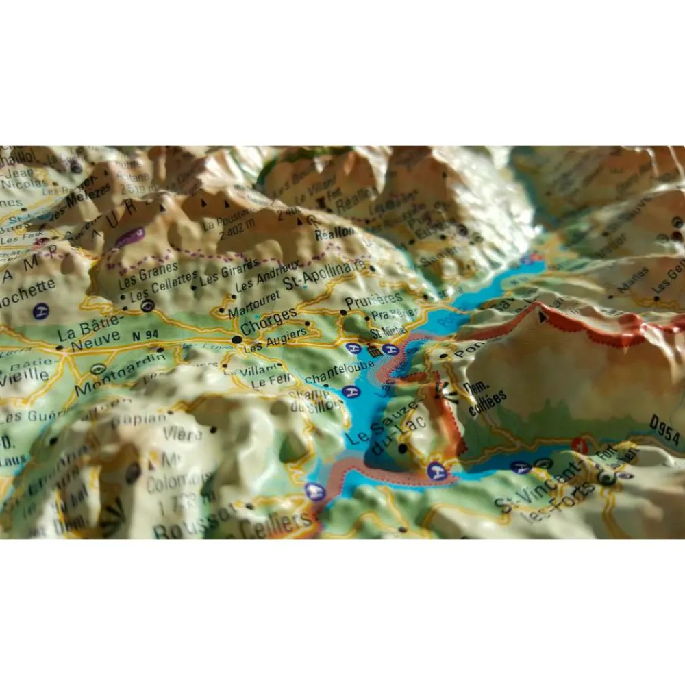 Discount Carte 3D Les Hautes-Alpes Carte 3D