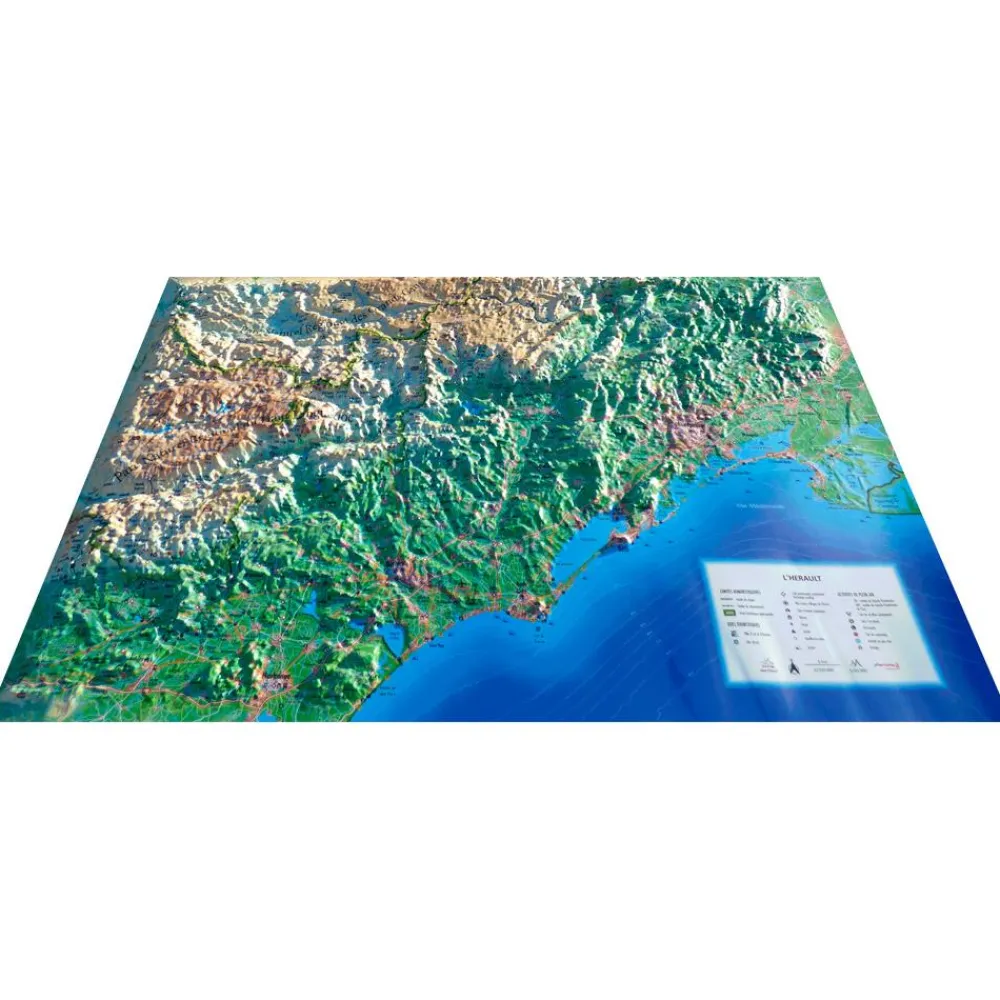 Discount Carte 3D L'hérault Carte 3D