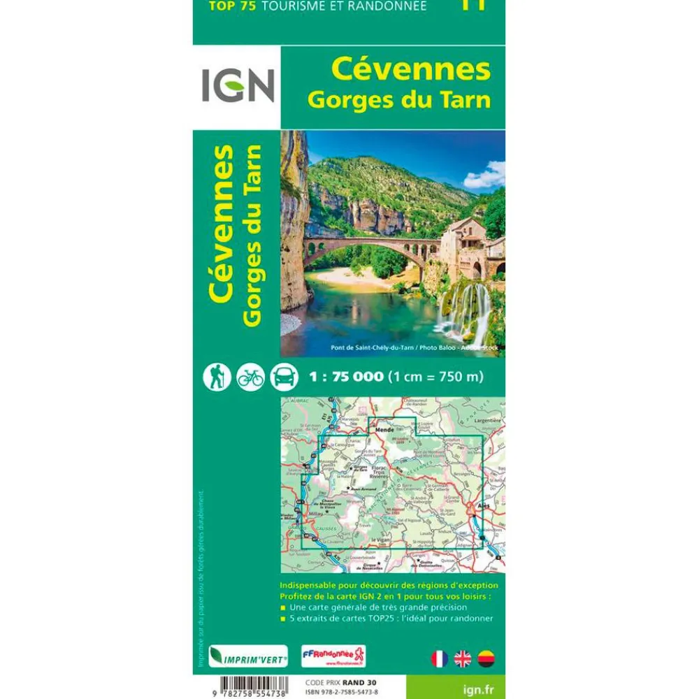 Carte Ign<IGN Carte Cevennes Gorges du Tarn