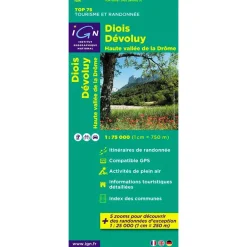 Carte Ign<IGN Carte Diois Devoluy Haute Vallee de la Drôme