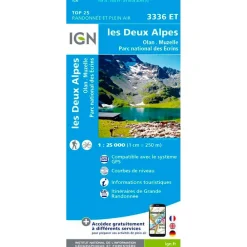 Discount Carte 3336ET les Deux Alpes, Olan, Muzelle, Parc national des Ecrins Carte Ign