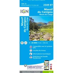 Sale Carte 2349ET Massif du Canigou Carte Ign