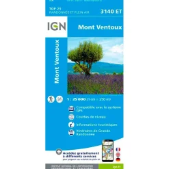 Carte Ign<IGN Carte 3140ET Mont Ventoux