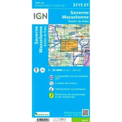Online Carte 3715Et Saverne Wasselonne Rocher De Dabo Carte Ign