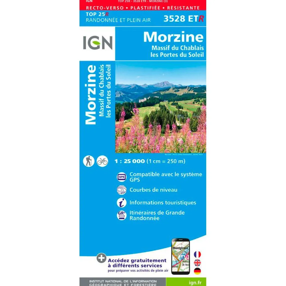 Carte Ign<IGN Carte 3528Etr Morzine Resistante Massif-du-Chablais - Les Portes du Soleil