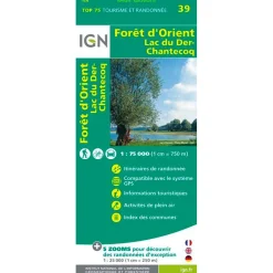Carte Ign<IGN Carte Foret D'orient Lac Du Der-Chantecoq