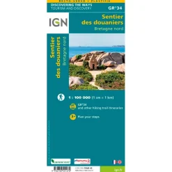 Carte Ign<IGN Carte Le Sentier des Douaniers Bretagne Nord