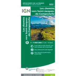 Carte Ign<IGN Carte Les Chemins vers Saint Jacques De Compostelle