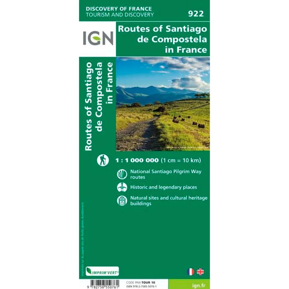Carte Ign<IGN Carte Les Chemins vers Saint Jacques De Compostelle