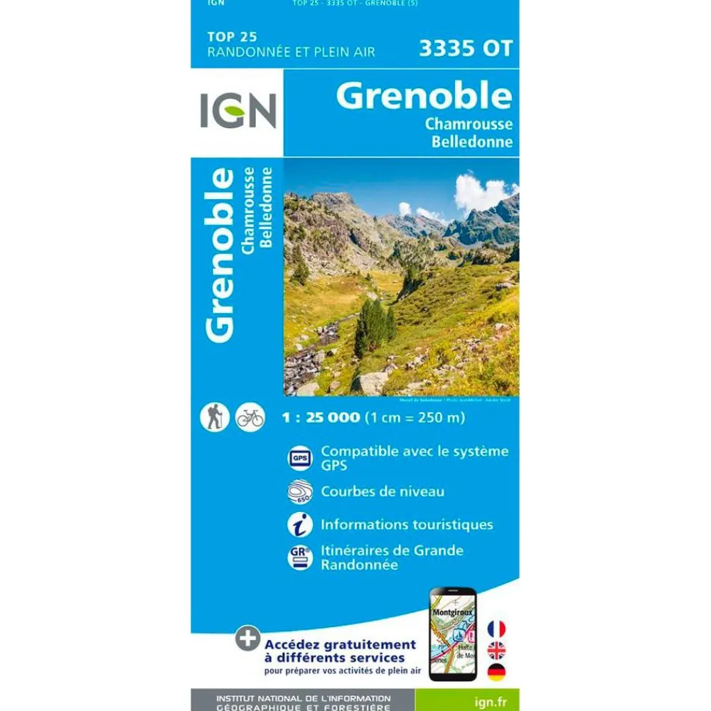 Carte Ign<IGN Carte 3335OT Grenoble