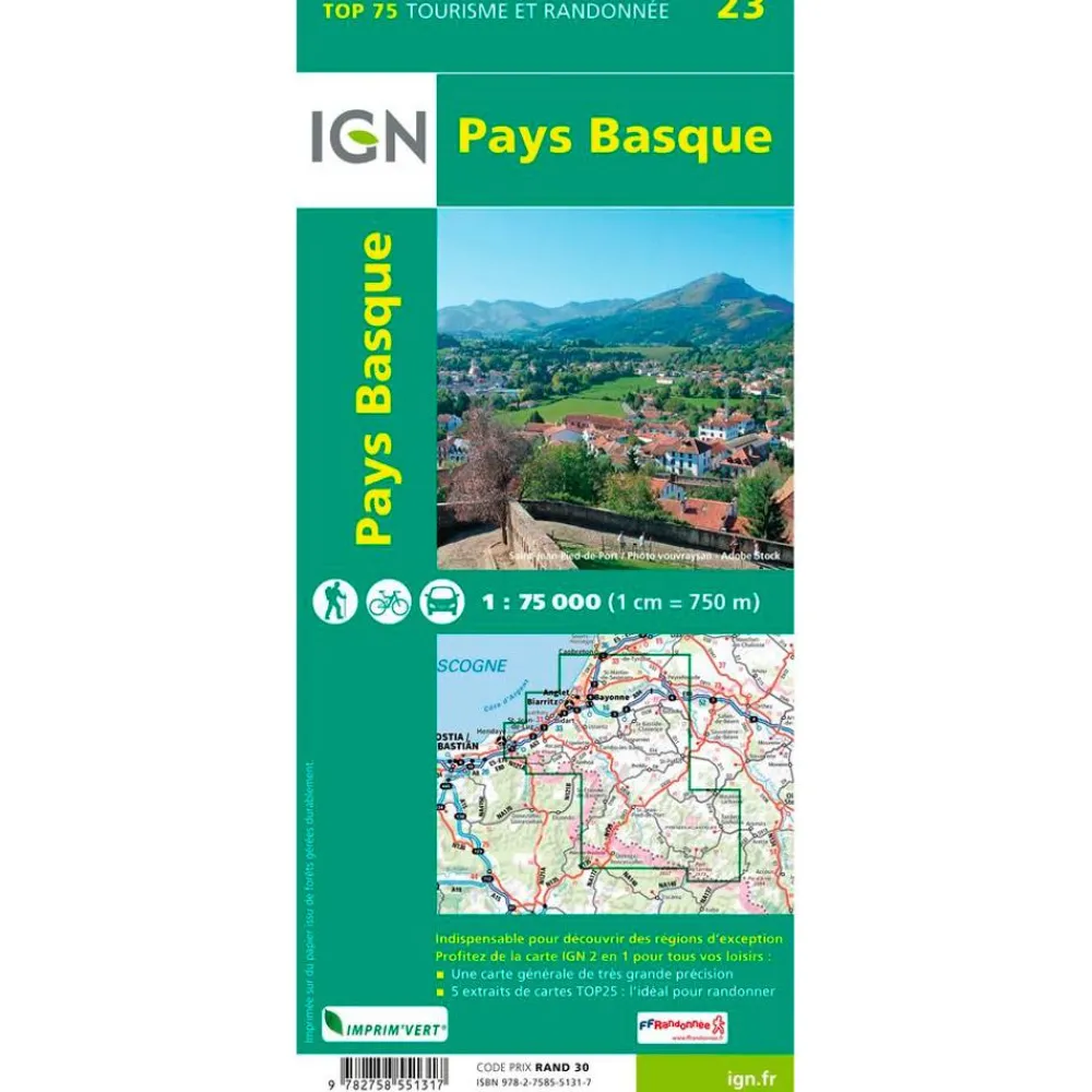 Hot Carte Pays Basque Carte Ign