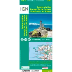 Carte Ign<IGN Carte Pointe du Raz Presqu'Ile de Crozon Ouessant les Abers