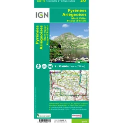 Carte Ign<IGN Carte Pyrénées Ariegeoises Mont Valier Picque d'Estats