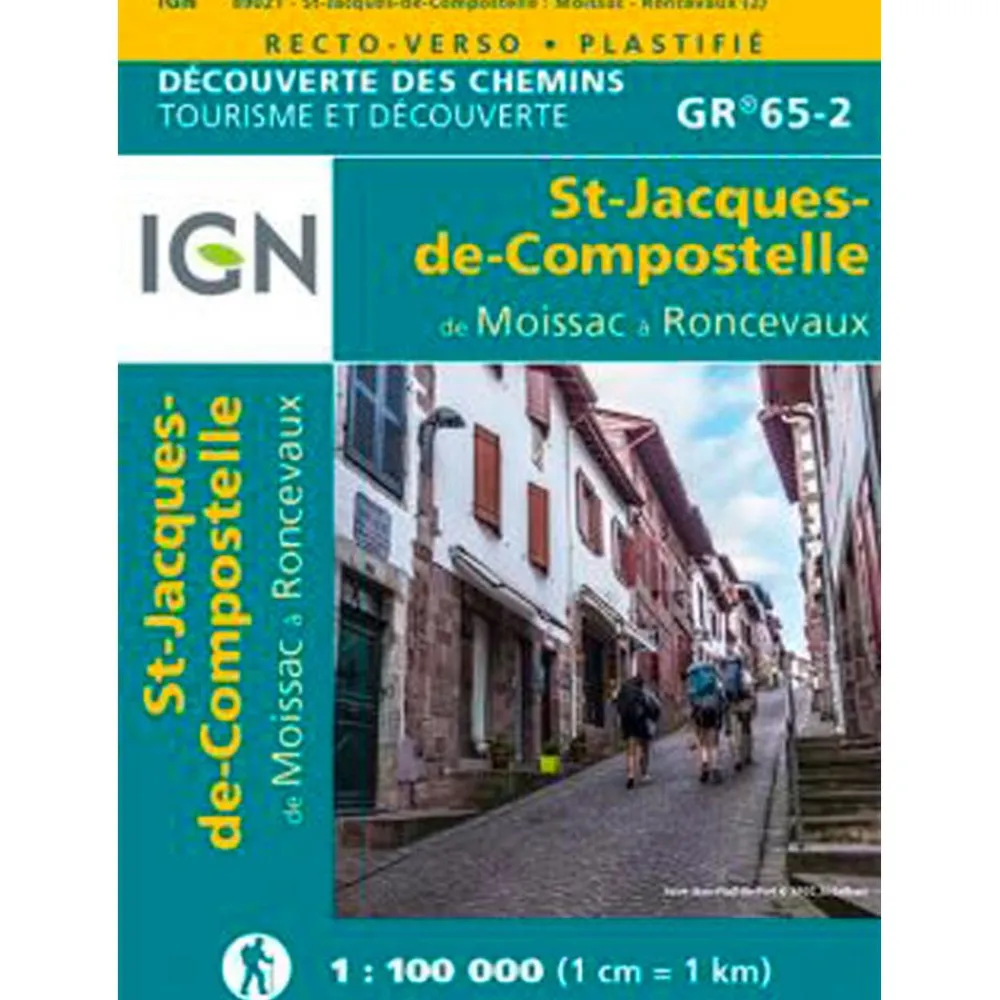 Sale Carte St Jacques De Compostelle De Moissac à Roncevaux Carte Ign