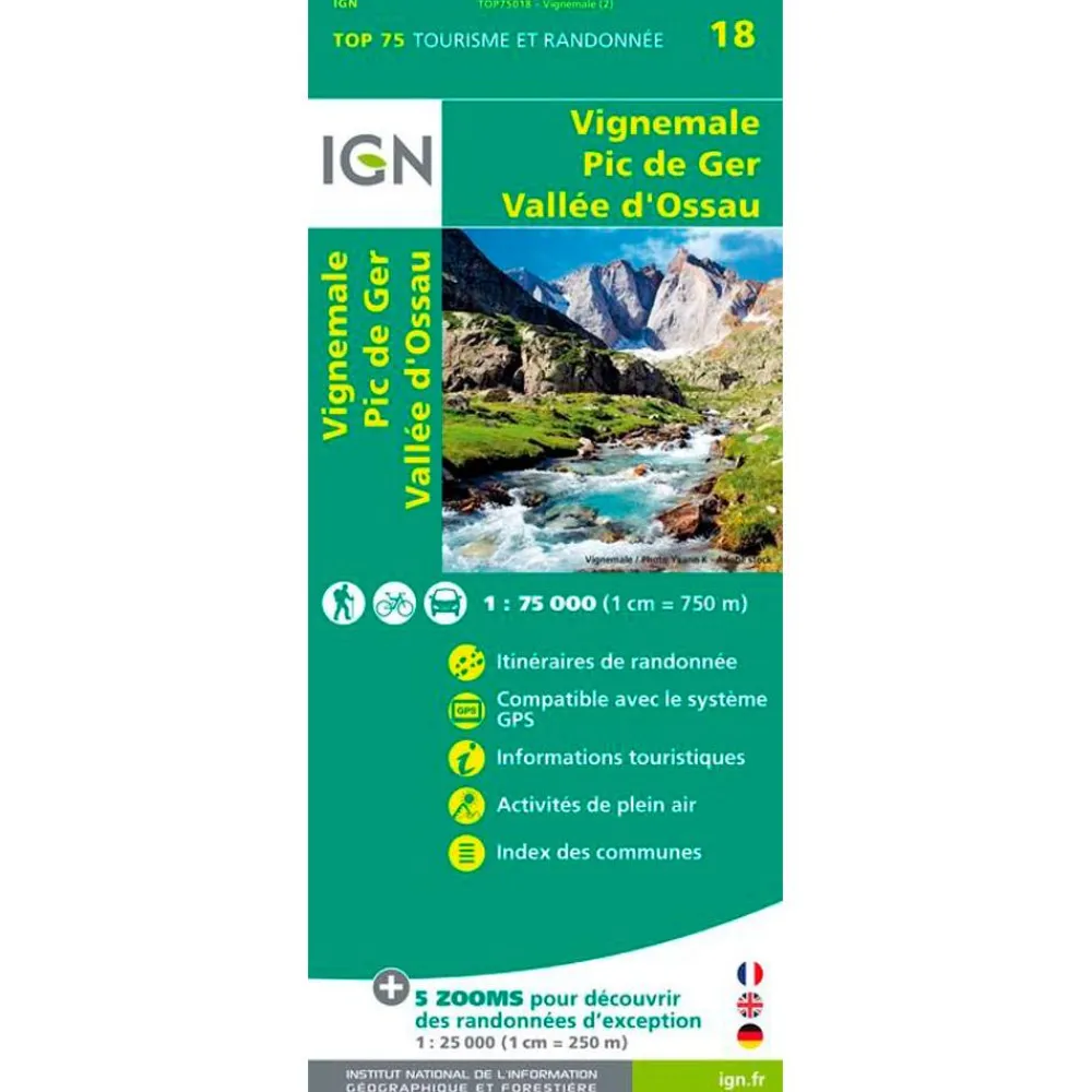 Carte Ign<IGN Carte Vemale Pic de Ger Vallee d'Ossau