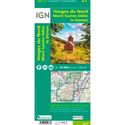 Sale Carte Vosges du Nord Mont Sainte Odile Carte Ign