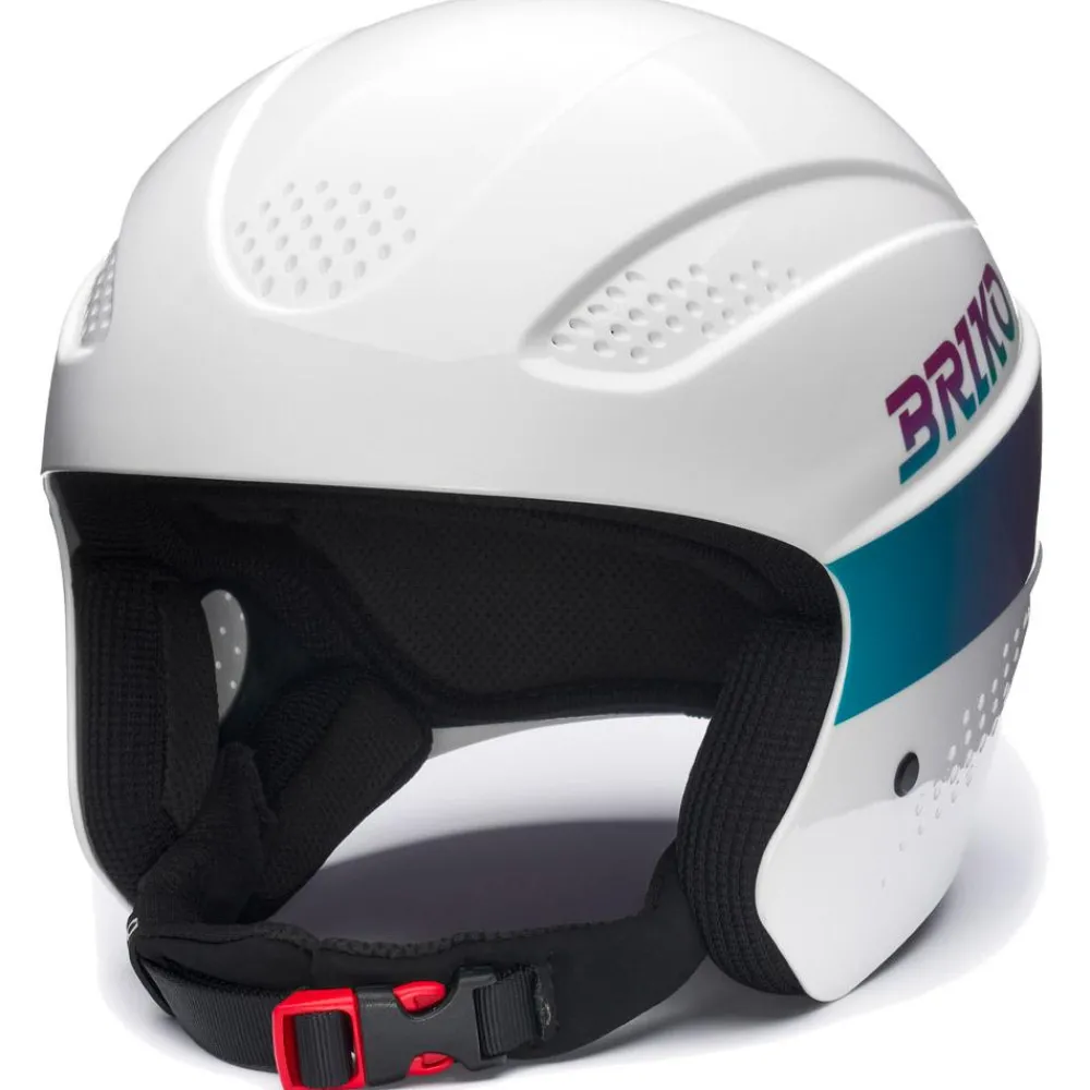 Discount Casque Elias Shiny White Violet Bondi Blue Enfant Casques Enfant
