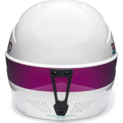 Discount Casque Elias Shiny White Violet Bondi Blue Enfant Casques Enfant