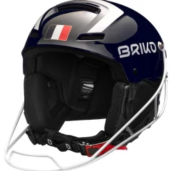 Casques Femme|Casques Homme<Briko Casque Slalom Epp - France Shiny Tangaroa Blue White