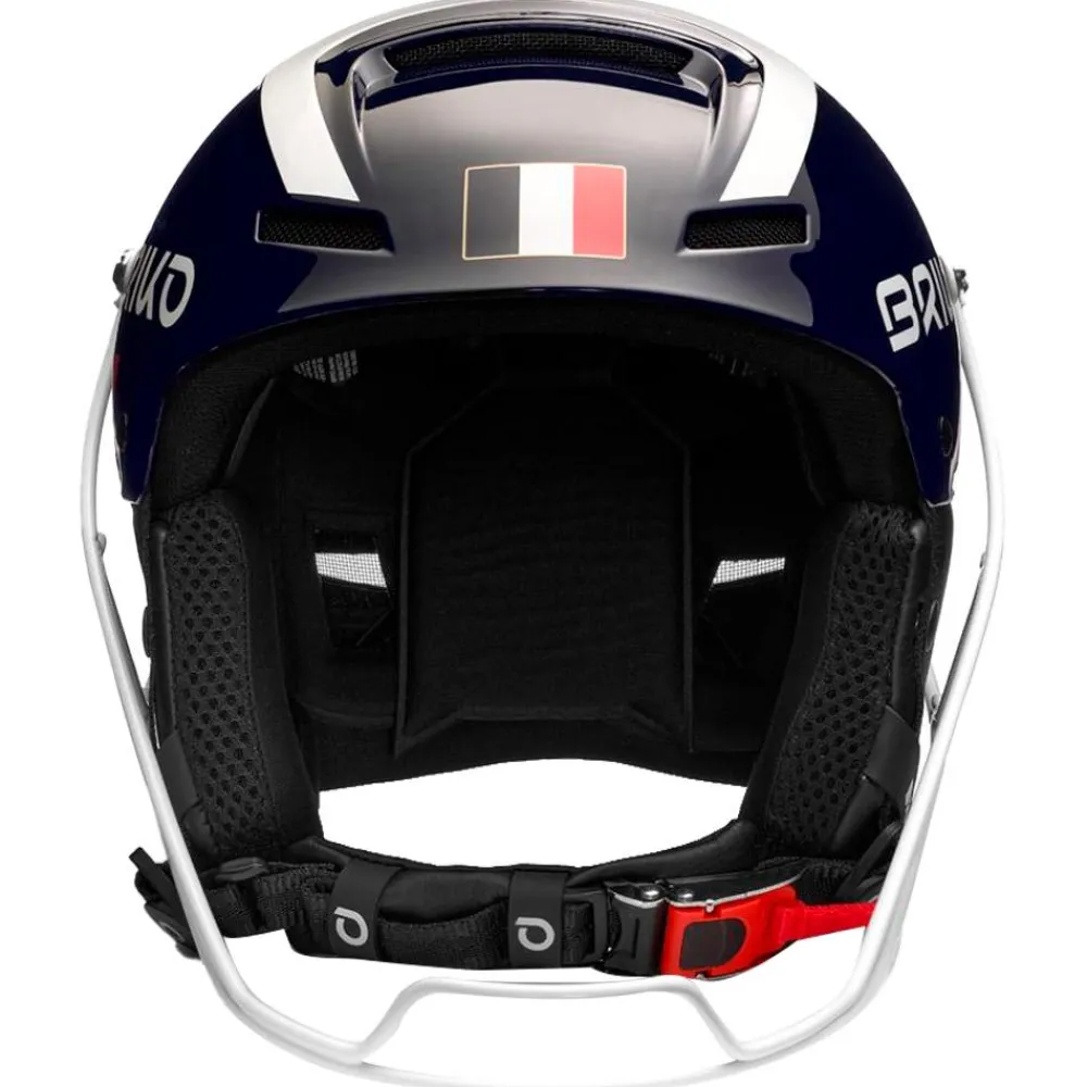 Casques Femme|Casques Homme<Briko Casque Slalom Epp - France Shiny Tangaroa Blue White