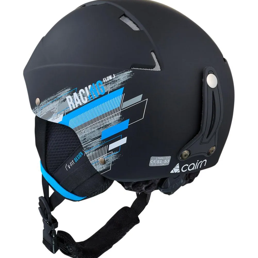 Hot Casque Flow Junior Mat Black Racing Enfant Casques Enfant