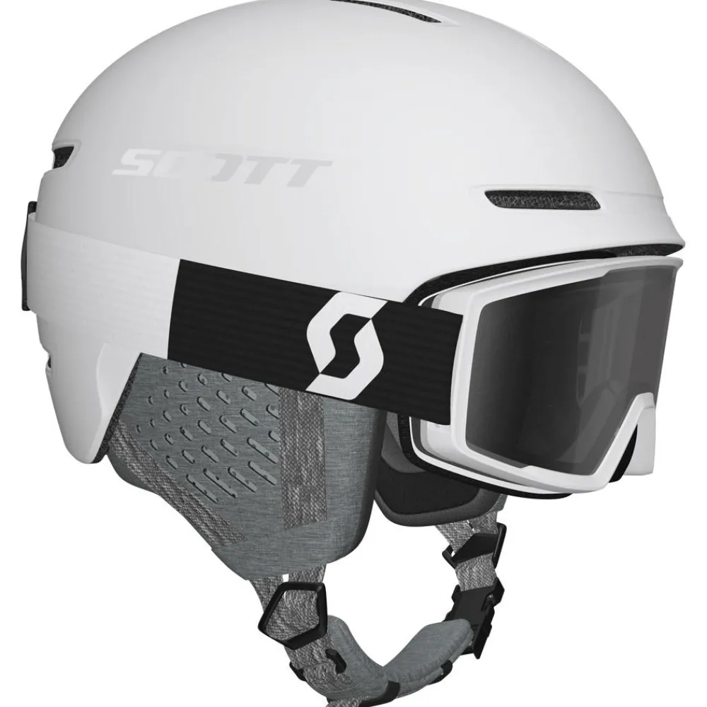 Casques Femme|Casques Homme<Scott Casque Combo Helmet Track + Factor Goggle Combo White