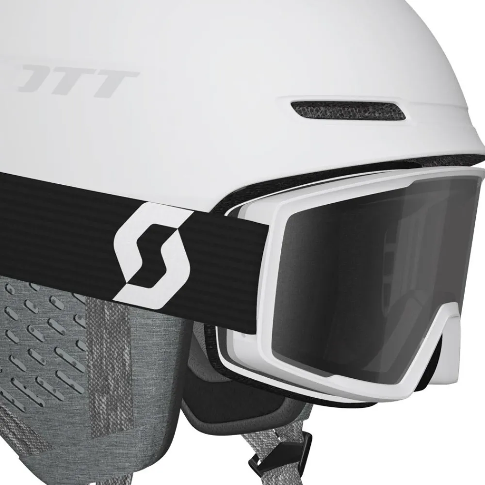 Casques Femme|Casques Homme<Scott Casque Combo Helmet Track + Factor Goggle Combo White