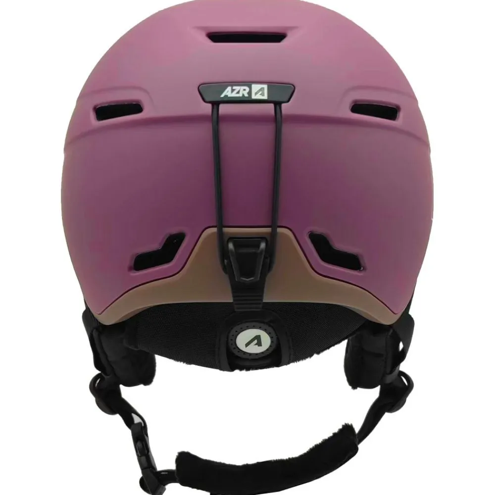 Casques Avec Visière|Casques Femme<AZR Casque visière Orion Visor Cramberry Mat Gris Miroir + Yellow Visor