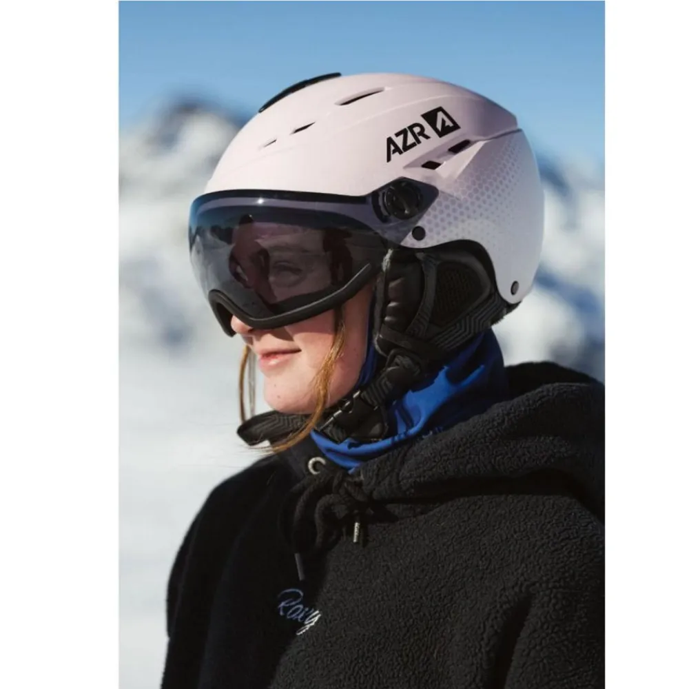 Outlet Casque visière Pluton Visor Mat Rose Blanc Gris Mirror Femme Casques Avec Visière|Casques Femme