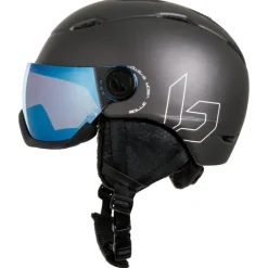 Clearance Casque visière Mercuro Visor Black Matte Blue Mirror Femme Casques Avec Visière|Casques Femme