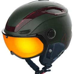 New Casque visière V-line Carbon Forest Matte Phantom Fire Lens Cat 1-3 Femme Casques Femme|Casques Homme