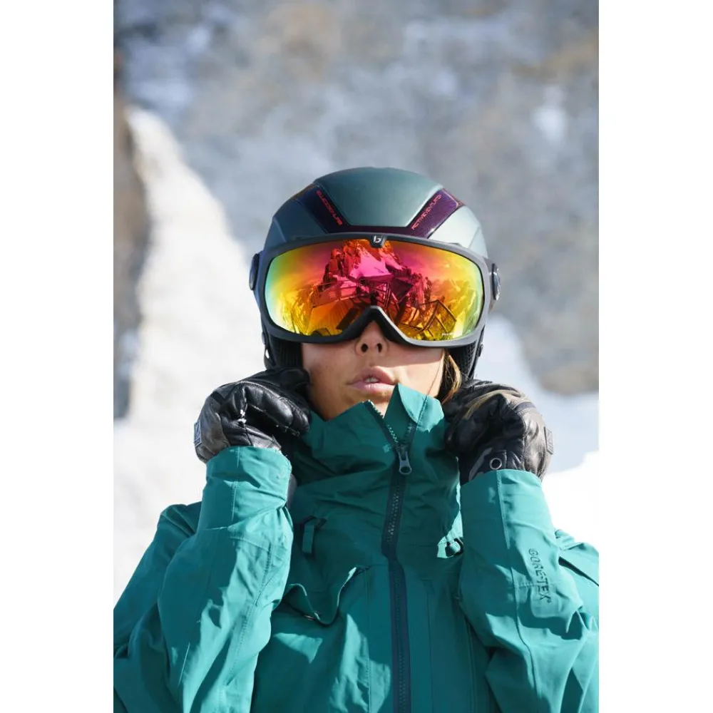 New Casque visière V-line Carbon Forest Matte Phantom Fire Lens Cat 1-3 Femme Casques Femme|Casques Homme