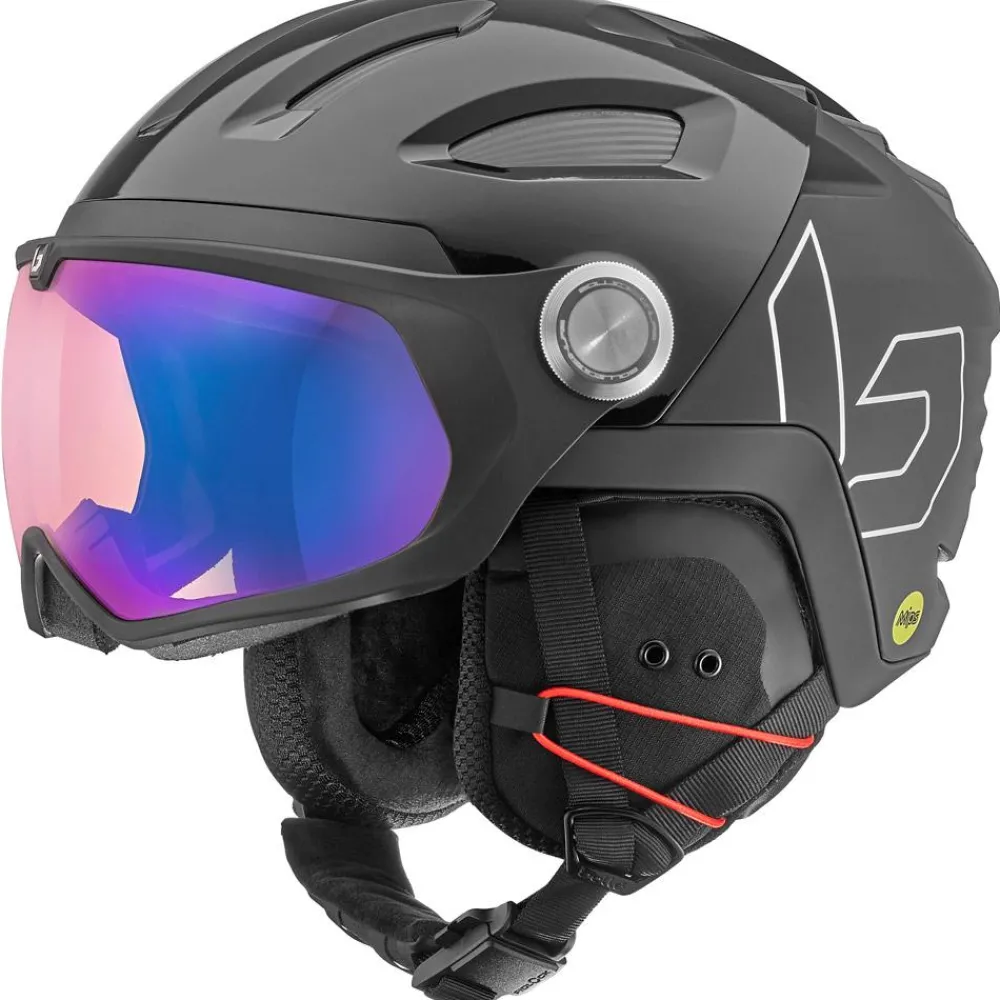 Hot Casque visière V-Ryft Mips Black Shiny Femme Casques Avec Visière|Casques Femme