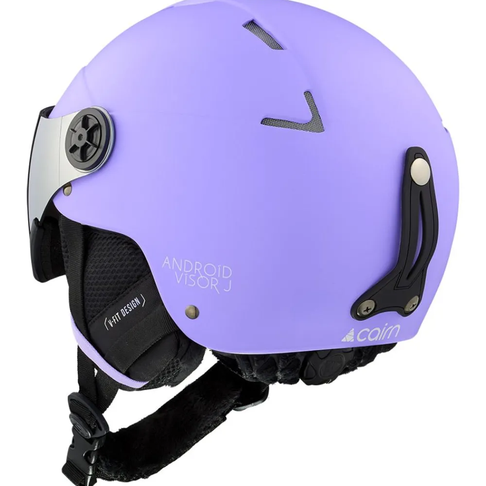 Clearance Casque visière Android Visor Junior Mat Lilac Enfant Casques Avec Visière|Casques Enfant