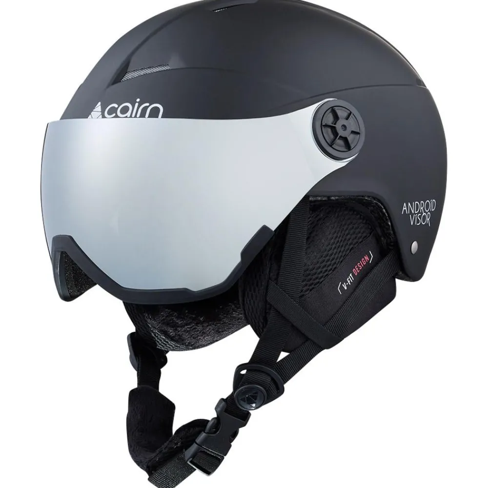 Casques Avec Visière|Casques Enfant<Cairn Casque visière Android Visor Junior Mat Black