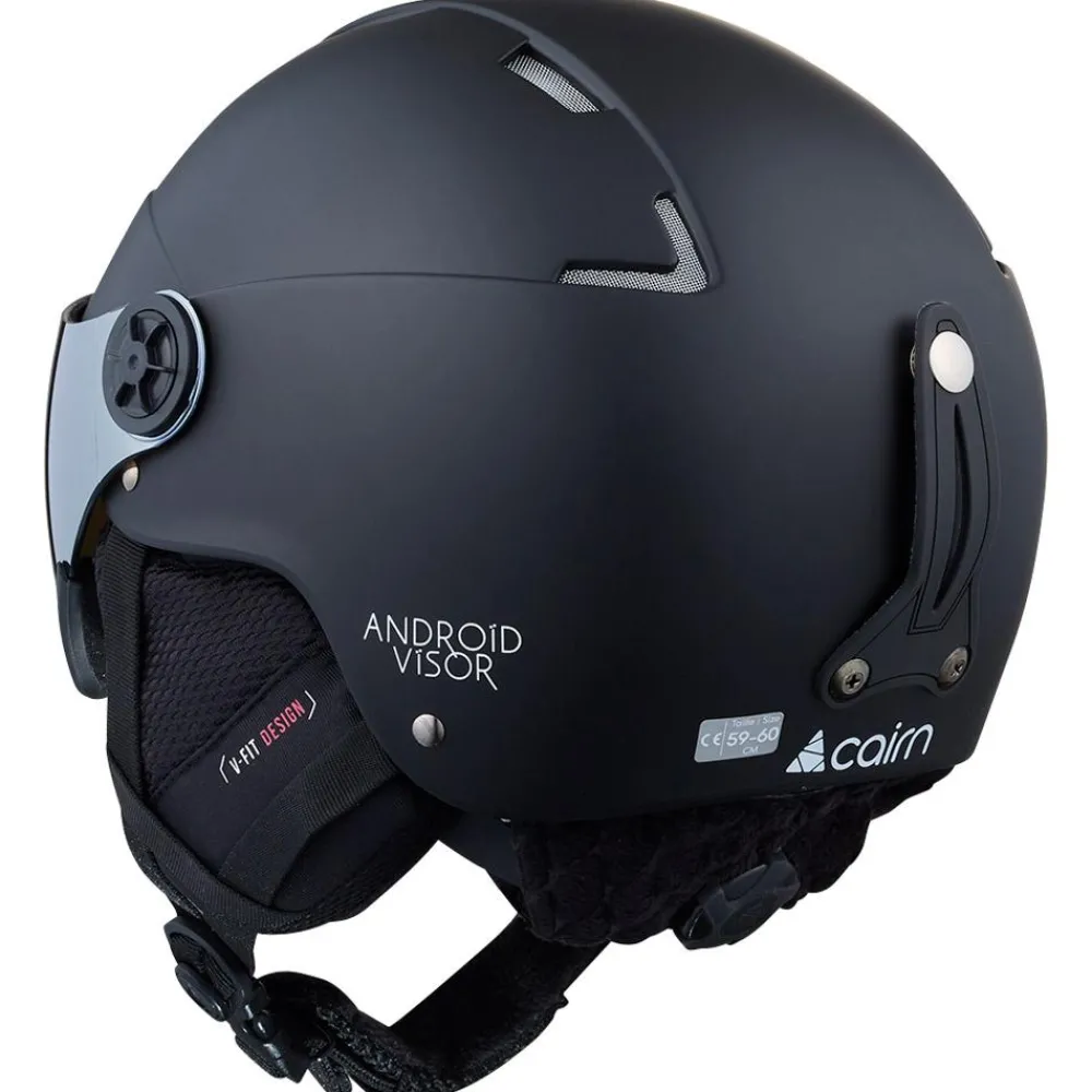 Casques Avec Visière|Casques Enfant<Cairn Casque visière Android Visor Junior Mat Black