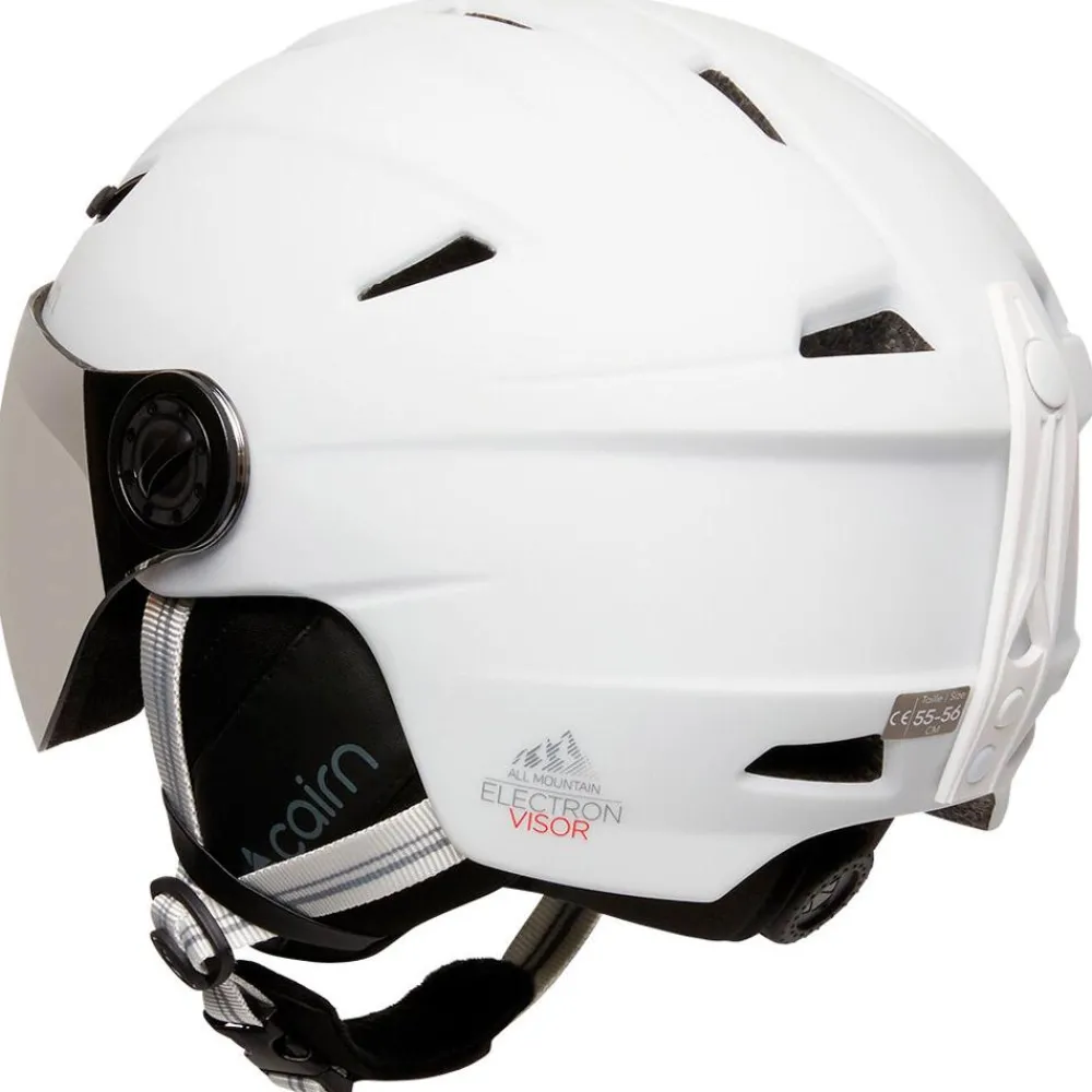 Casques Homme|Casques Avec Visière<Cairn Casque visière Electron Visor Mat White