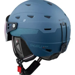 Casques Avec Visière|Casques Femme<Cairn Casque visière Shuffle S-Visor Evolight Nxt Mat Vintage Blue