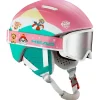 Clearance Casque visière Maja Set Paw Silver Red Enfant Casques Avec Visière|Casques Enfant