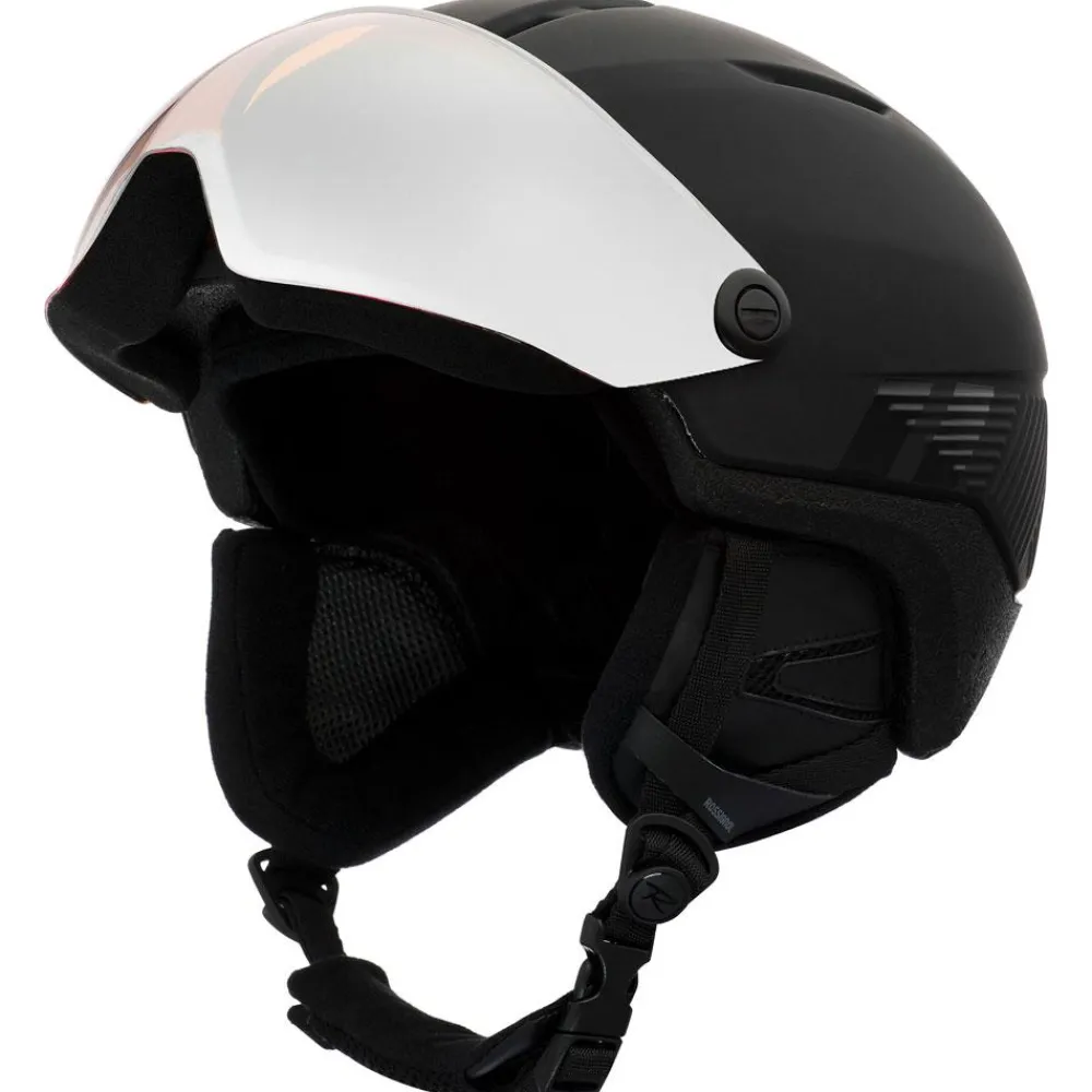 Casques Avec Visière|Casques Homme<Rossignol Casque visière Fit Visor Impacts Black Orange Silver Mirror