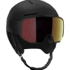 Casques Avec Visière|Casques Femme<Salomon Casque visière Osmo Pro Black Sigma Photo Poppy Red