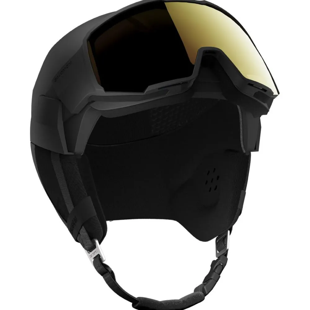 Casques Avec Visière|Casques Femme<Salomon Casque visière Osmo Pro Black Sigma Photo Poppy Red