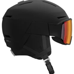 Casques Avec Visière|Casques Femme<Salomon Casque visière Osmo Pro Black Sigma Photo Poppy Red