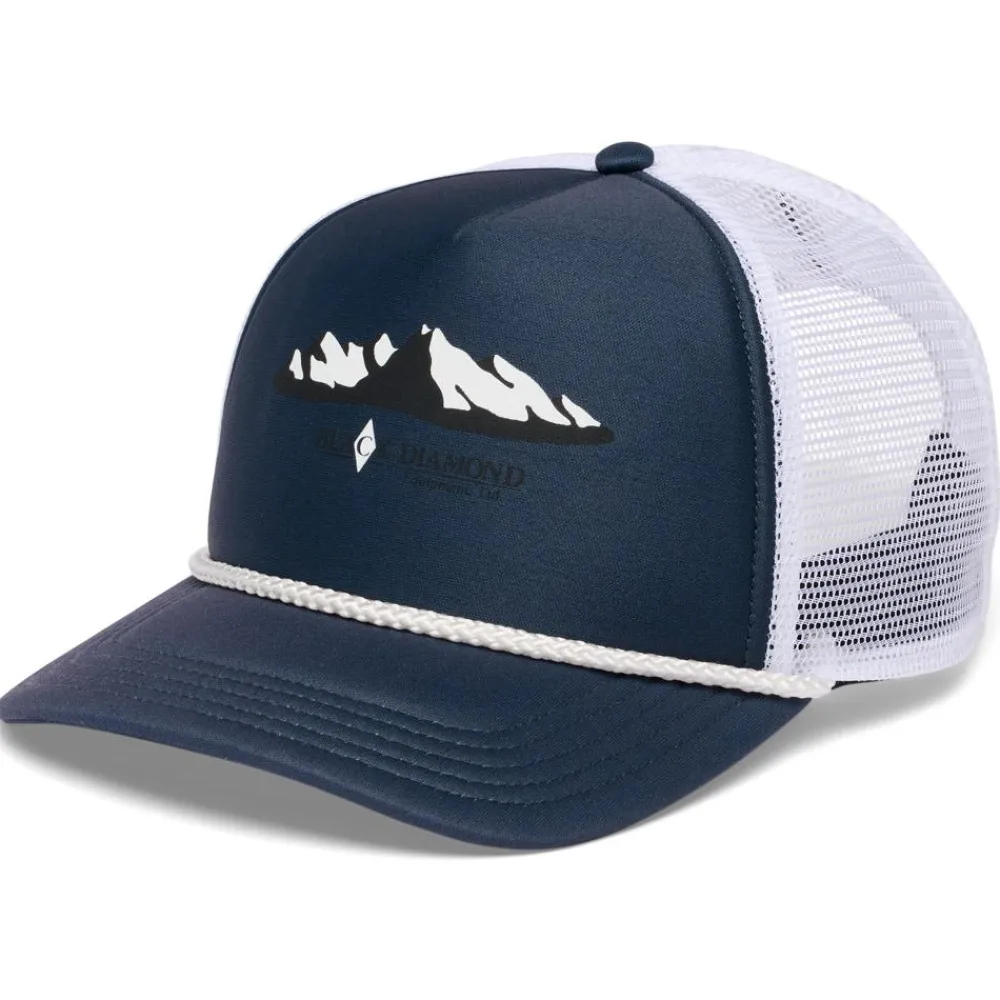 Casquettes<Black Diamond Casquette Flat Bill Trucker Hat Charcoal White Mountainscape