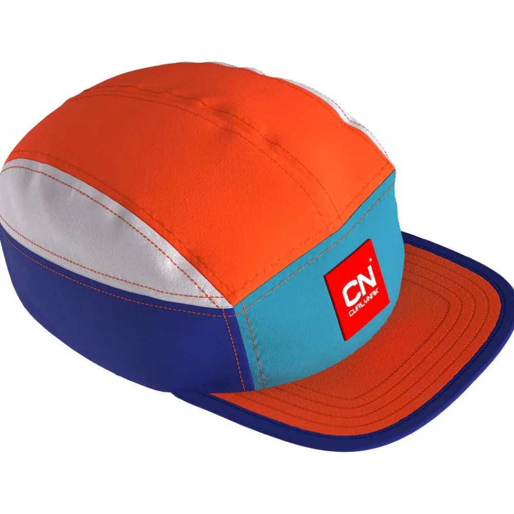 Online Casquette 5 Pans Orange Blue Casquettes