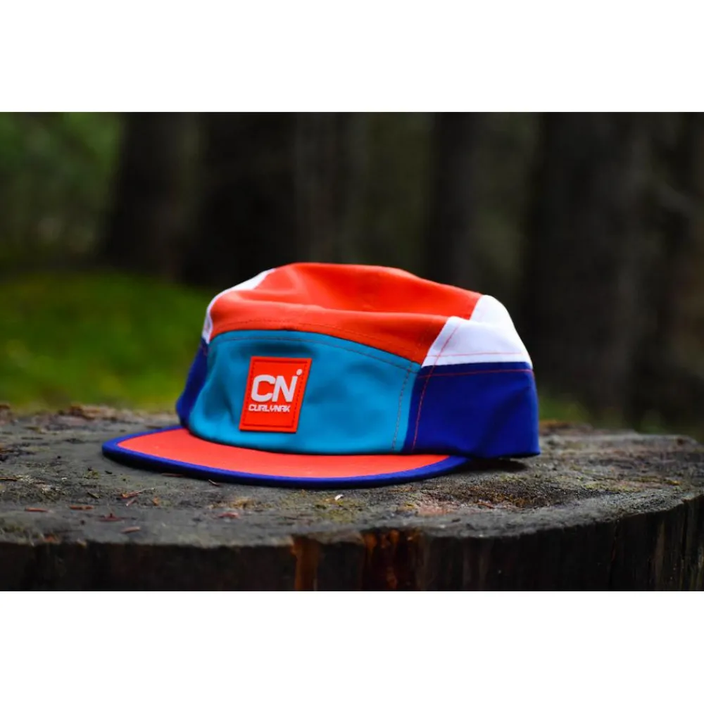 Online Casquette 5 Pans Orange Blue Casquettes