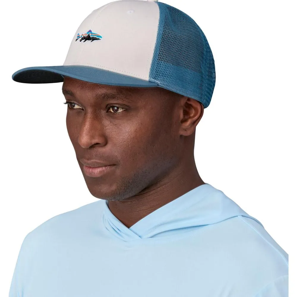 Sale Casquette Stand Up Trout Trucker Hat White Casquettes