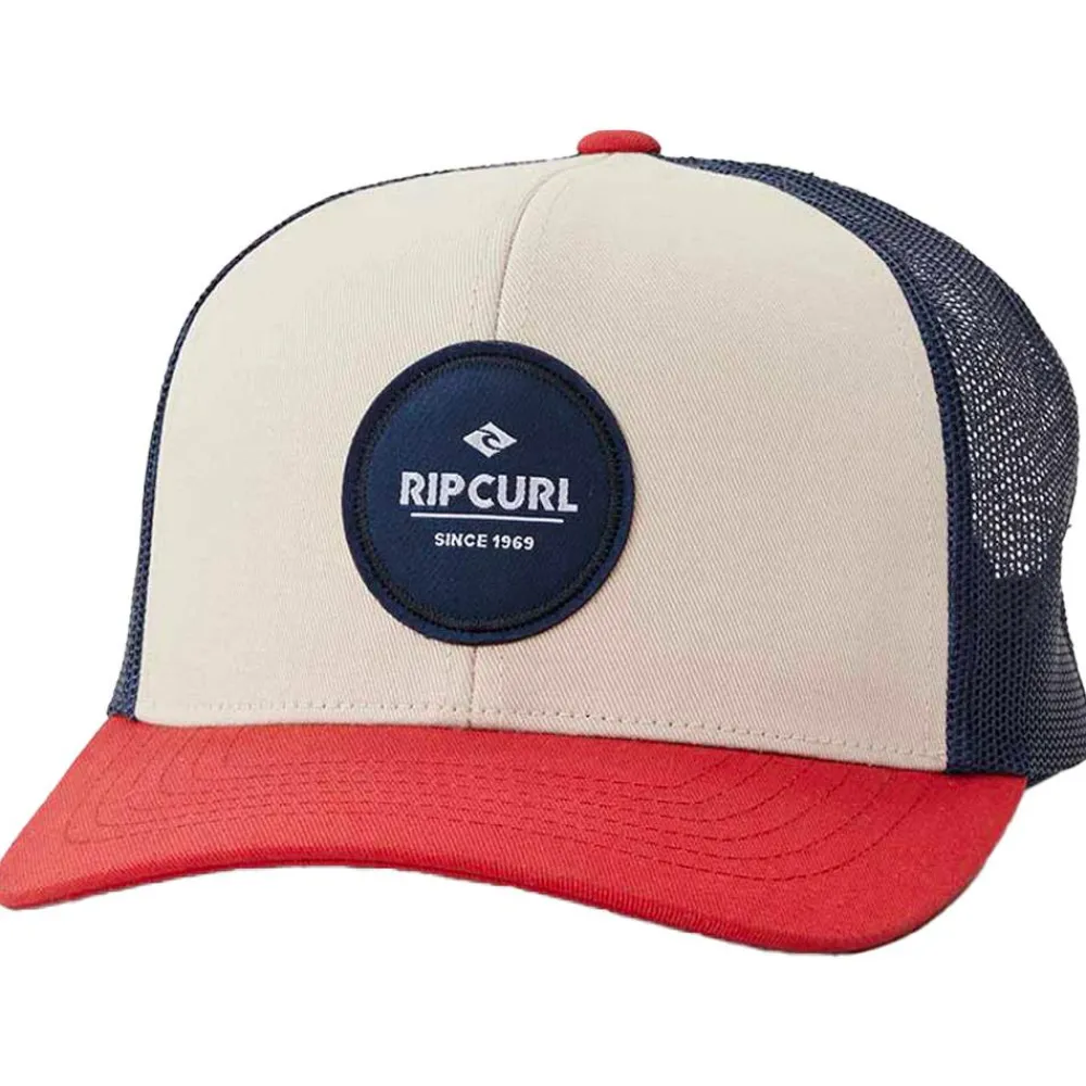 Casquettes<Rip Curl Casquette Routine Curve Trucker White Navy Red