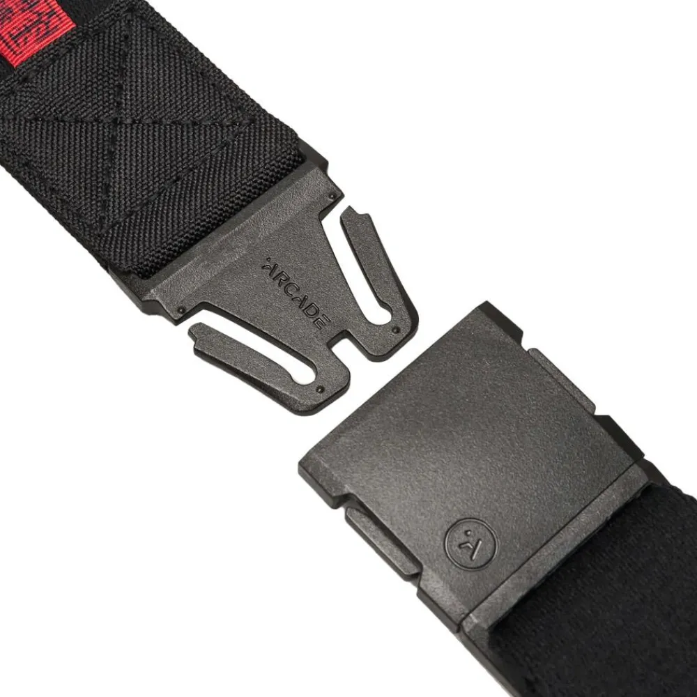 Clearance Ceinture Ridge Jimmy Chin Black Red Ceintures