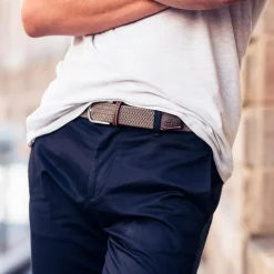 Outlet Ceinture Tressée Beige Taupe Ceintures